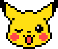 Pixel Winking Pikachu